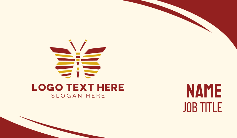 Beautiful Butterfly  Business Card